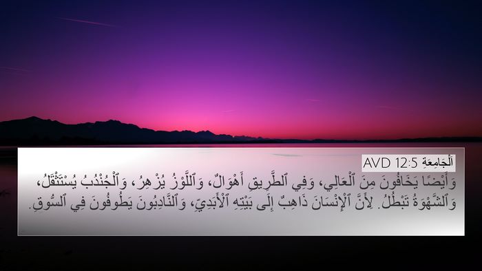 اَلْجَامِعَةِ 12:5 AVD Bible Verse Image