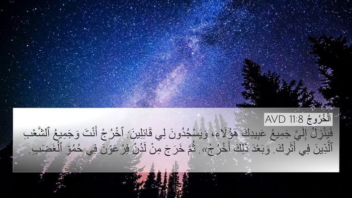 اَلْخُرُوجُ 11:8 AVD Bible Verse Image