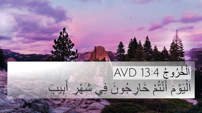 اَلْخُرُوجُ 13:4 AVD Bible Verse Image