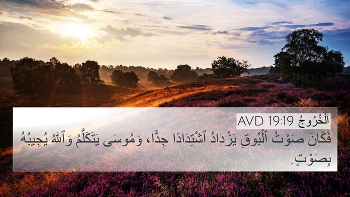 اَلْخُرُوجُ 19:19 AVD Bible Verse Image