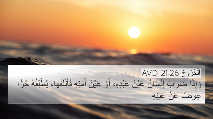 اَلْخُرُوجُ 21:26 AVD Bible Verse Image