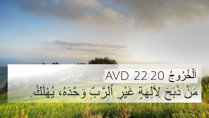 اَلْخُرُوجُ 22:20 AVD Bible Verse Image