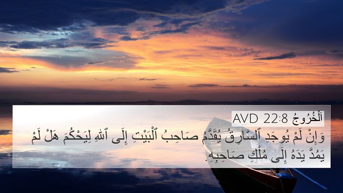 اَلْخُرُوجُ 22:8 AVD Bible Verse Image