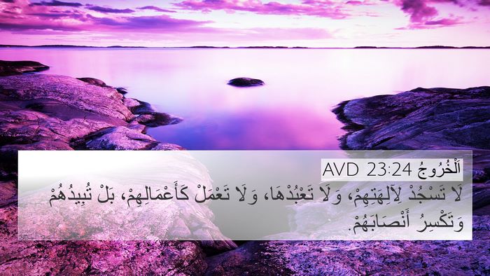 اَلْخُرُوجُ 23:24 AVD Bible Verse Image
