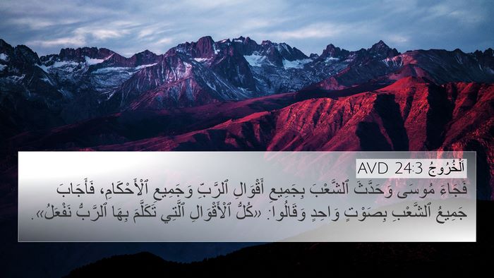 اَلْخُرُوجُ 24:3 AVD Bible Verse Image