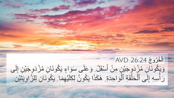 اَلْخُرُوجُ 26:24 AVD Bible Verse Image
