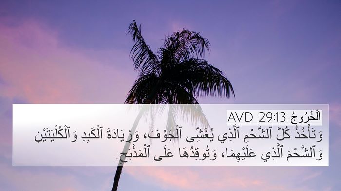 اَلْخُرُوجُ 29:13 AVD Bible Verse Image