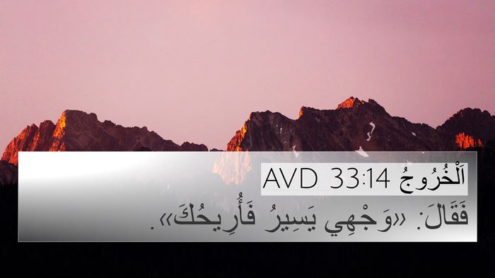 اَلْخُرُوجُ 33:14 AVD Bible Verse Image