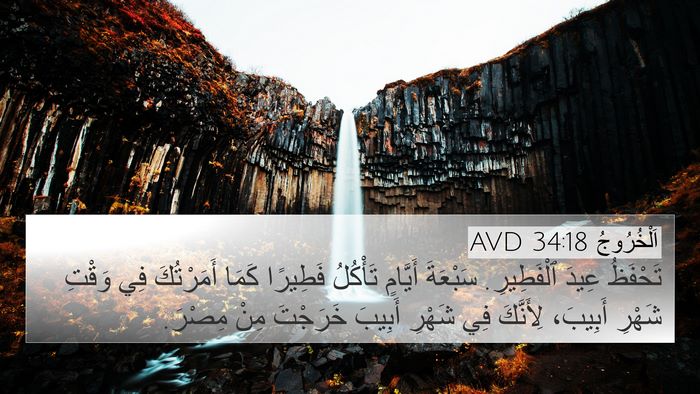 اَلْخُرُوجُ 34:18 AVD Bible Verse Image