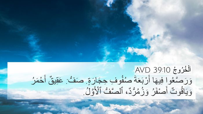 اَلْخُرُوجُ 39:10 AVD Bible Verse Image