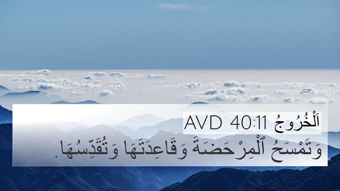 اَلْخُرُوجُ 40:11 AVD Bible Verse Image