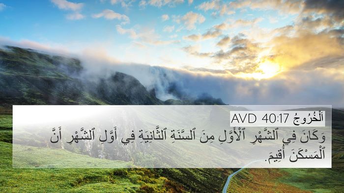 اَلْخُرُوجُ 40:17 AVD Bible Verse Image