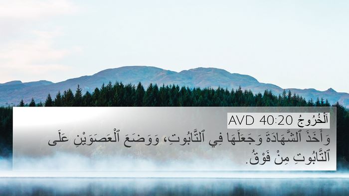 اَلْخُرُوجُ 40:20 AVD Bible Verse Image