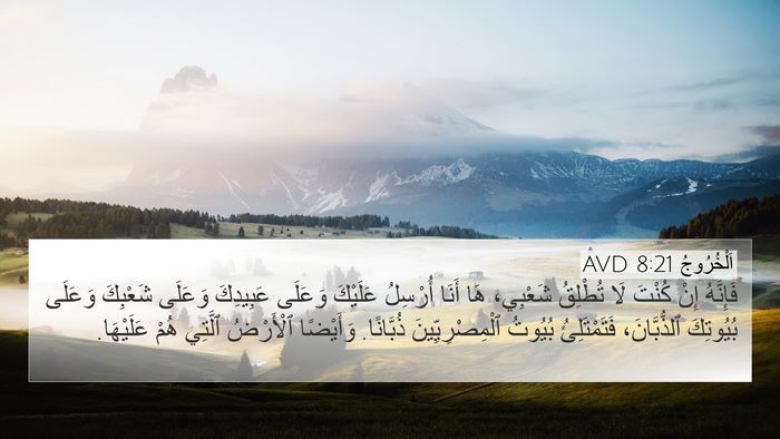 اَلْخُرُوجُ 8:21 AVD Bible Verse Image