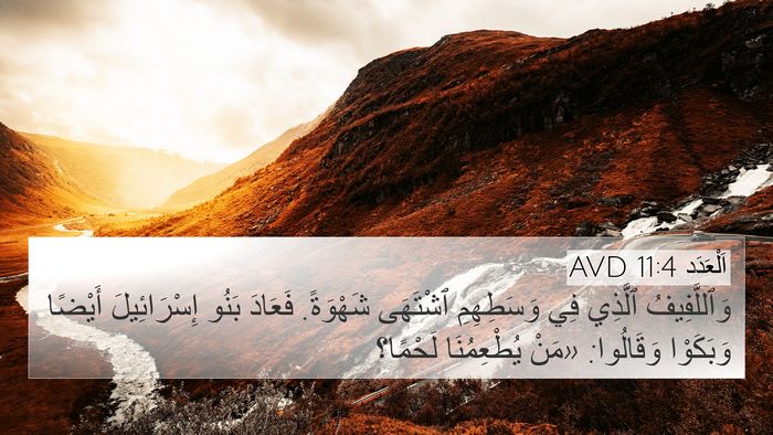 اَلْعَدَد 11:4 AVD Bible Verse Image