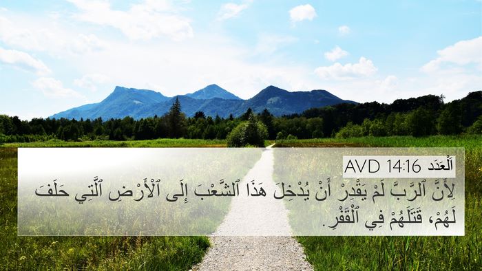 اَلْعَدَد 14:16 AVD Bible Verse Image