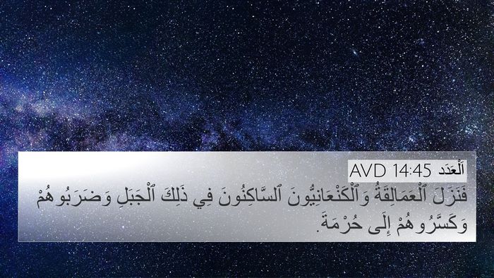 اَلْعَدَد 14:45 AVD Bible Verse Image