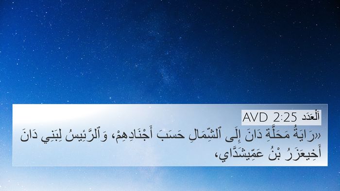 اَلْعَدَد 2:25 AVD Bible Verse Image