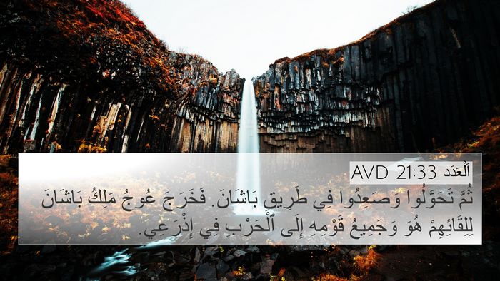 اَلْعَدَد 21:33 AVD Bible Verse Image