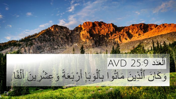 اَلْعَدَد 25:9 AVD Bible Verse Image