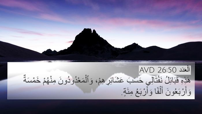 اَلْعَدَد 26:50 AVD Bible Verse Image