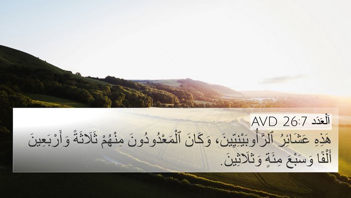 اَلْعَدَد 26:7 AVD Bible Verse Image