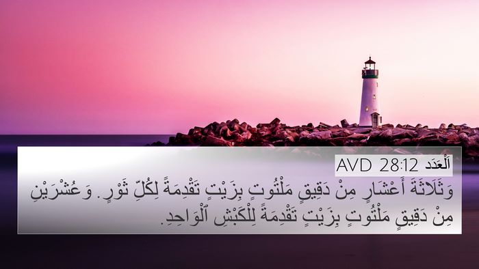 اَلْعَدَد 28:12 AVD Bible Verse Image