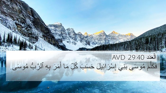 اَلْعَدَد 29:40 AVD Bible Verse Image