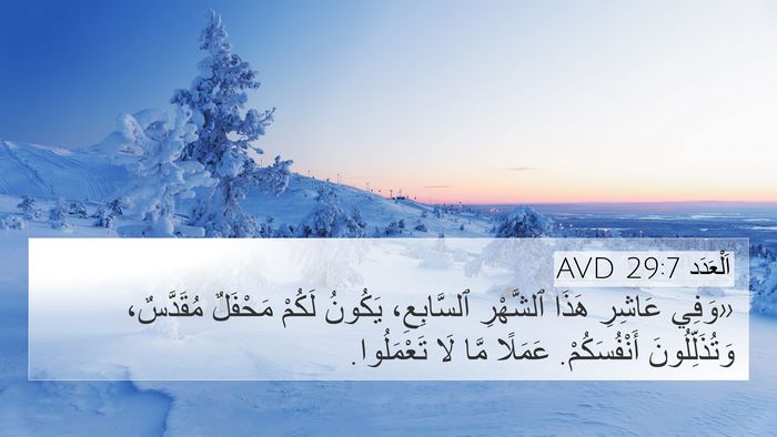 اَلْعَدَد 29:7 AVD Bible Verse Image