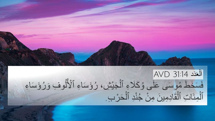 اَلْعَدَد 31:14 AVD Bible Verse Image
