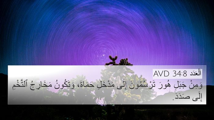 اَلْعَدَد 34:8 AVD Bible Verse Image