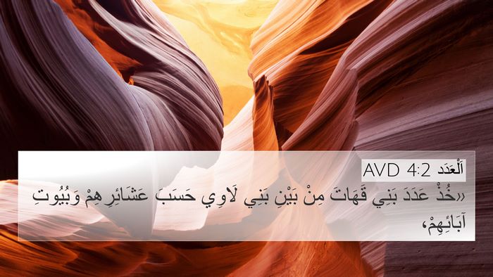 اَلْعَدَد 4:2 AVD Bible Verse Image