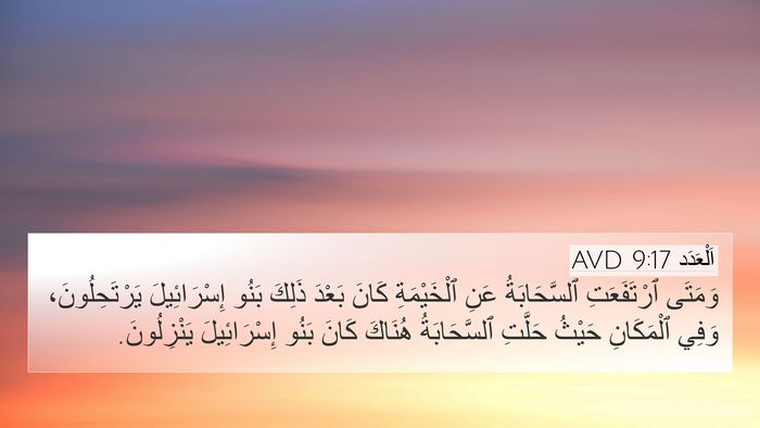اَلْعَدَد 9:17 AVD Bible Verse Image