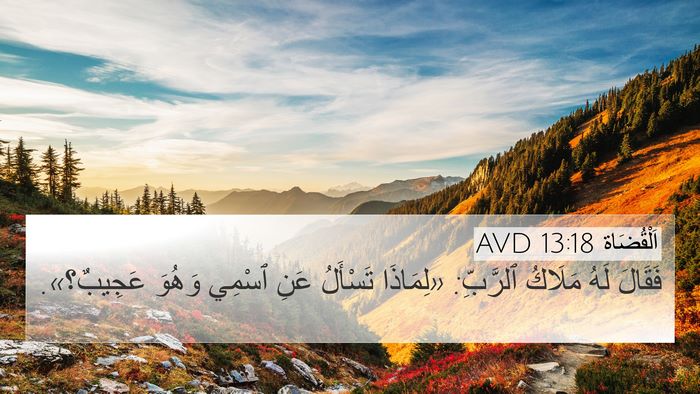 اَلْقُضَاة 13:18 AVD Bible Verse Image