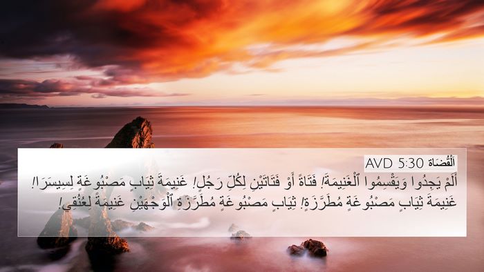 اَلْقُضَاة 5:30 AVD Bible Verse Image