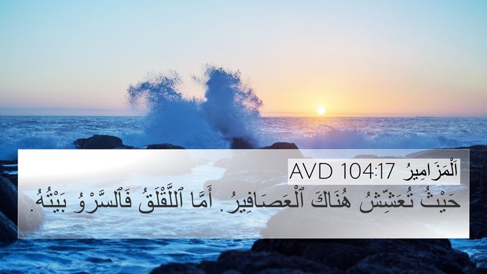 اَلْمَزَامِيرُ 104:17 AVD Bible Verse Image
