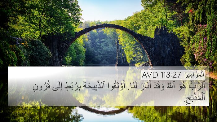 اَلْمَزَامِيرُ 118:27 AVD Bible Verse Image