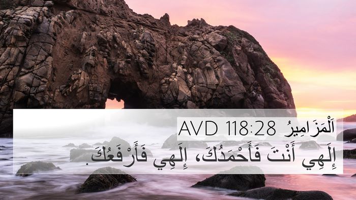 اَلْمَزَامِيرُ 118:28 AVD Bible Verse Image