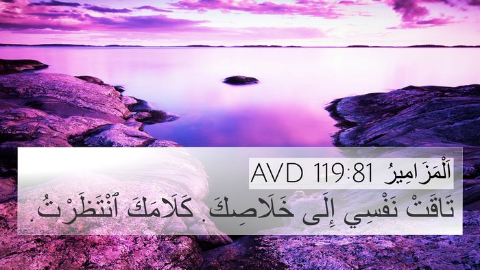 اَلْمَزَامِيرُ 119:81 AVD Bible Verse Image
