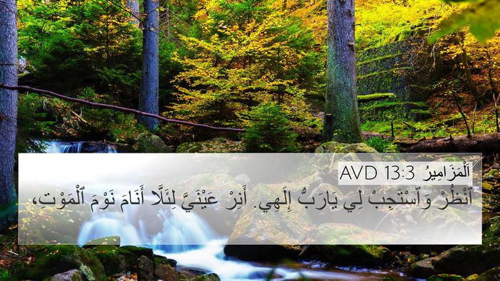 اَلْمَزَامِيرُ 13:3 AVD Bible Verse Image