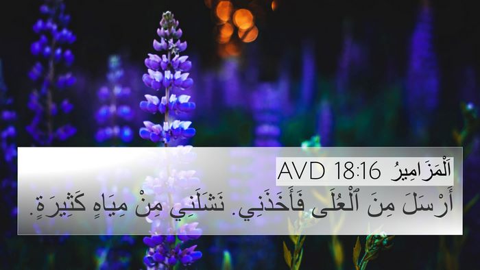 اَلْمَزَامِيرُ 18:16 AVD Bible Verse Image