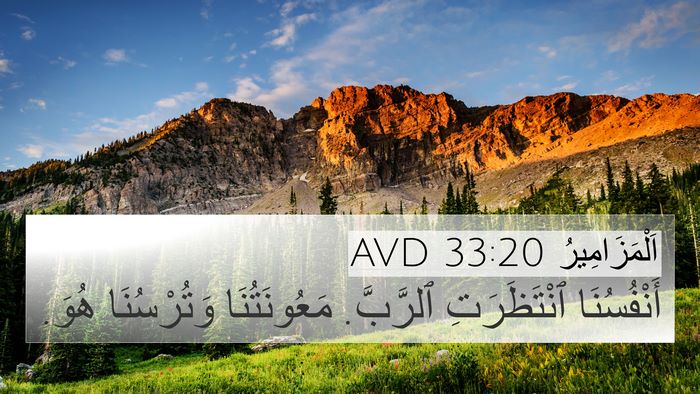 اَلْمَزَامِيرُ 33:20 AVD Bible Verse Image