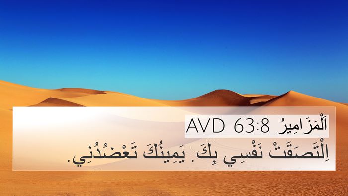 اَلْمَزَامِيرُ 63:8 AVD Bible Verse Image