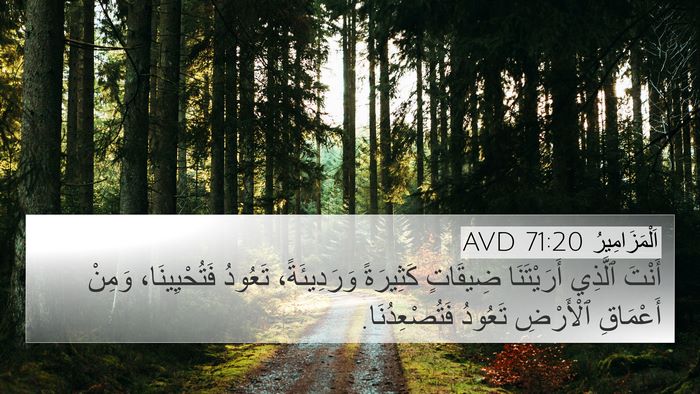 اَلْمَزَامِيرُ 71:20 AVD Bible Verse Image