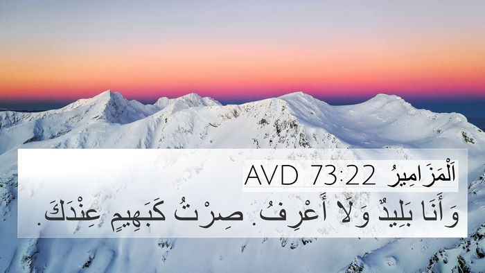 اَلْمَزَامِيرُ 73:22 AVD Bible Verse Image