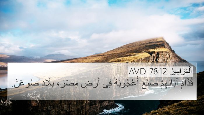 اَلْمَزَامِيرُ 78:12 AVD Bible Verse Image