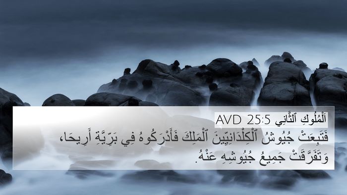 اَلْمُلُوكِ ٱلثَّانِي 25:5 AVD Bible Verse Image