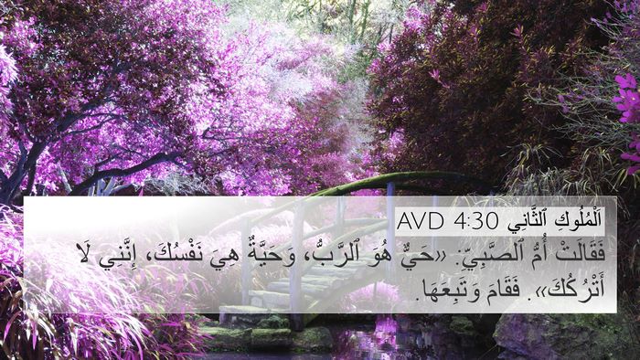 اَلْمُلُوكِ ٱلثَّانِي 4:30 AVD Bible Verse Image