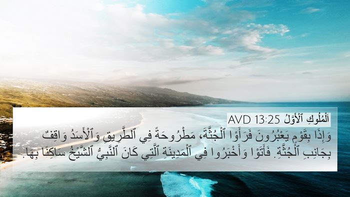 اَلْمُلُوكِ ٱلْأَوَّلُ 13:25 AVD Bible Verse Image