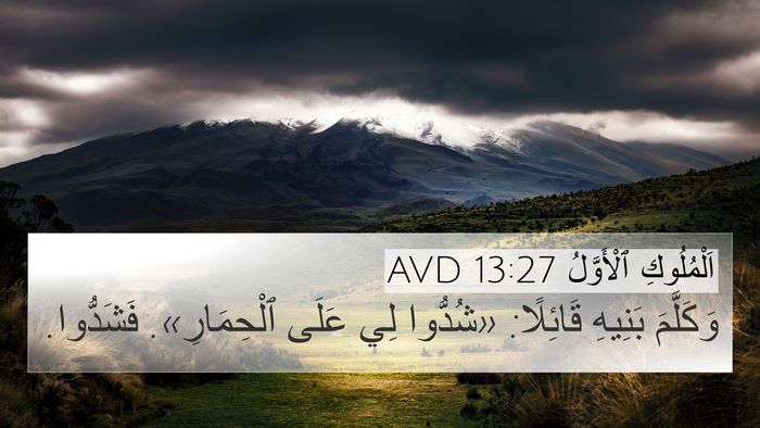اَلْمُلُوكِ ٱلْأَوَّلُ 13:27 AVD Bible Verse Image